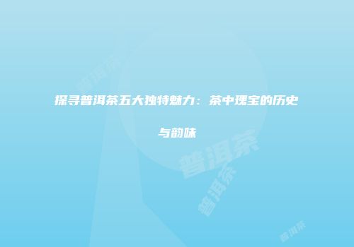 探寻普洱茶五大独特魅力：茶中瑰宝的历史与韵味