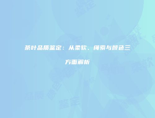 茶叶品质鉴定：从柔软、绳索与颜色三方面解析