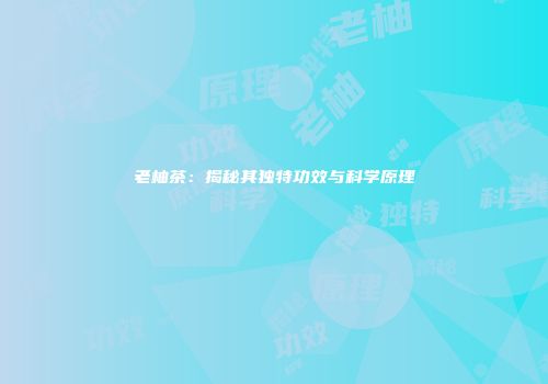 老柚茶：揭秘其独特功效与科学原理