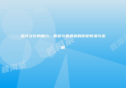 茶叶文化的魅力：贡茶与普洱茶的历史传承与发展