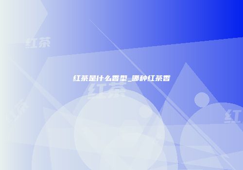 红茶是什么香型_哪种红茶香