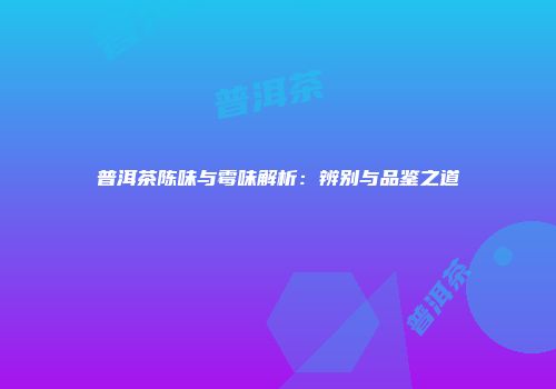 普洱茶陈味与霉味解析：辨别与品鉴之道