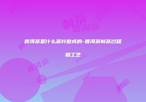 普洱茶是什么茶叶做成的-普洱茶制茶过程和工艺