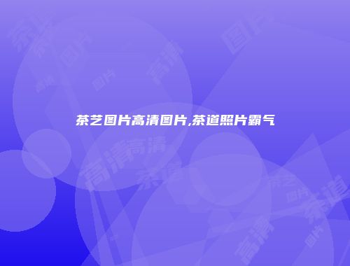 茶艺图片高清图片,茶道照片霸气