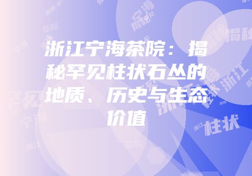 浙江宁海茶院：揭秘罕见柱状石丛的地质、历史与生态价值