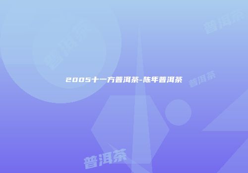 2005十一方普洱茶-陈年普洱茶