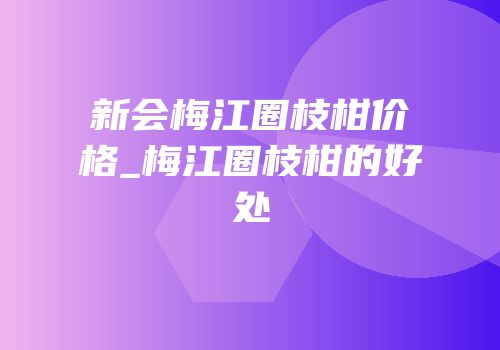 新会梅江圈枝柑价格_梅江圈枝柑的好处