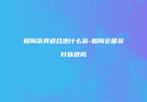 粗陶茶具适合泡什么茶-粗陶会吸茶叶味道吗