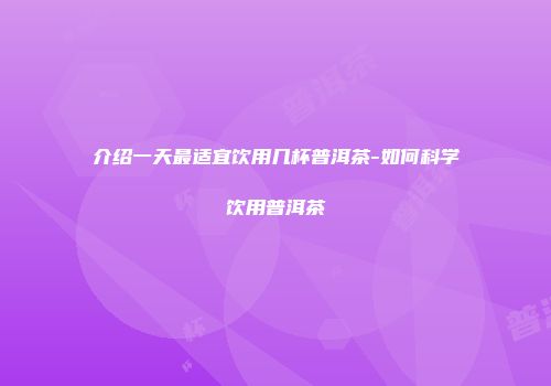 介绍一天最适宜饮用几杯普洱茶-如何科学饮用普洱茶