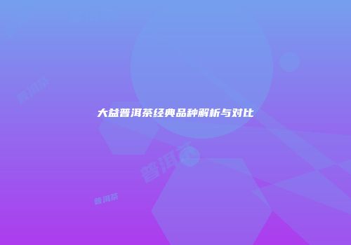 大益普洱茶经典品种解析与对比