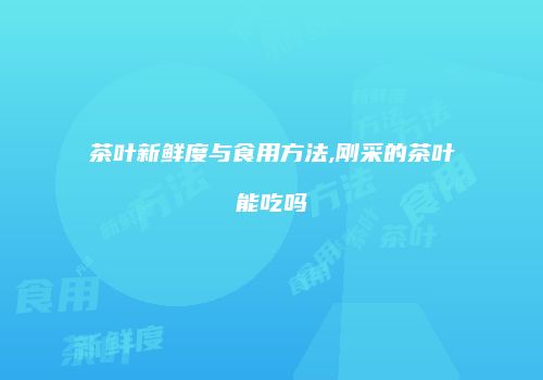 茶叶新鲜度与食用方法,刚采的茶叶能吃吗