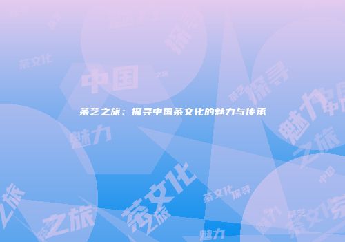 茶艺之旅：探寻中国茶文化的魅力与传承