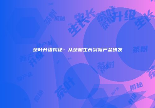 茶叶升级揭秘：从茶树生长到新产品研发