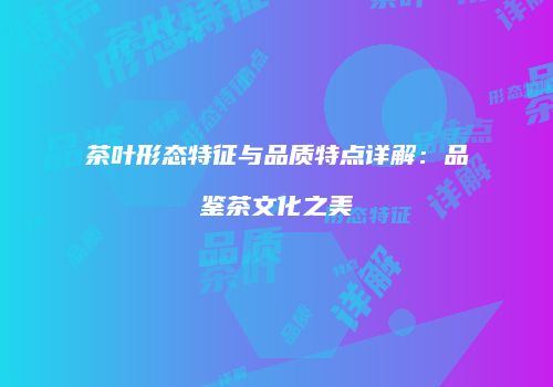 茶叶形态特征与品质特点详解：品鉴茶文化之美