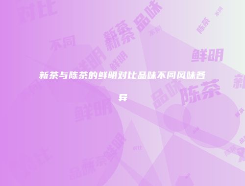 新茶与陈茶的鲜明对比品味不同风味各异