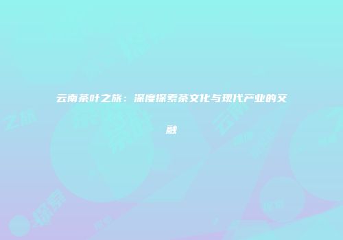 云南茶叶之旅：深度探索茶文化与现代产业的交融