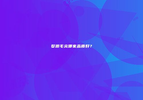 婺源毛尖哪家品质好？