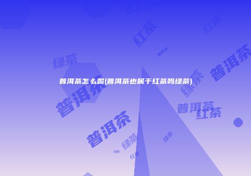 普洱茶怎么喝(普洱茶也属于红茶吗绿茶)