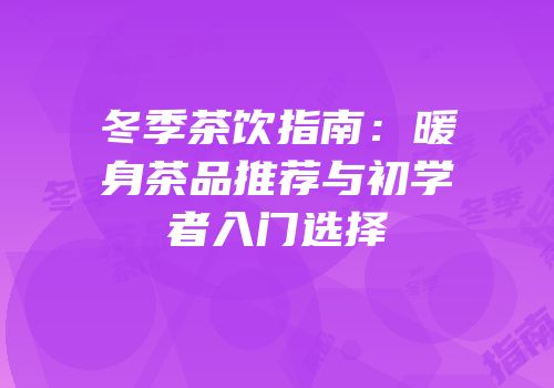 冬季茶饮指南：暖身茶品推荐与初学者入门选择