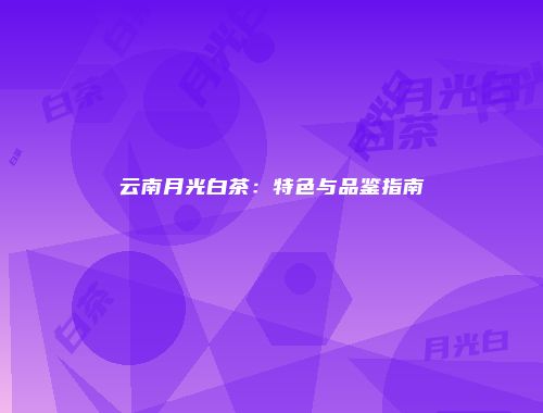 云南月光白茶：特色与品鉴指南