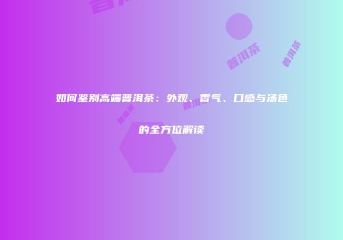 如何鉴别高端普洱茶：外观、香气、口感与汤色的全方位解读
