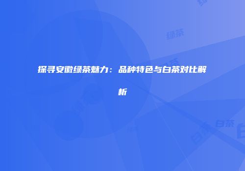 探寻安徽绿茶魅力：品种特色与白茶对比解析