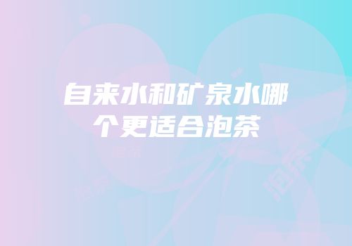 自来水和矿泉水哪个更适合泡茶