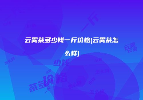 云雾茶多少钱一斤价格(云雾茶怎么样)
