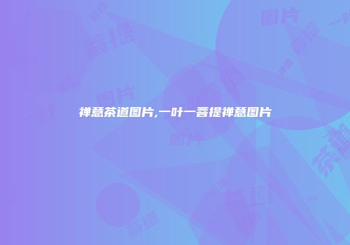 禅意茶道图片,一叶一菩提禅意图片