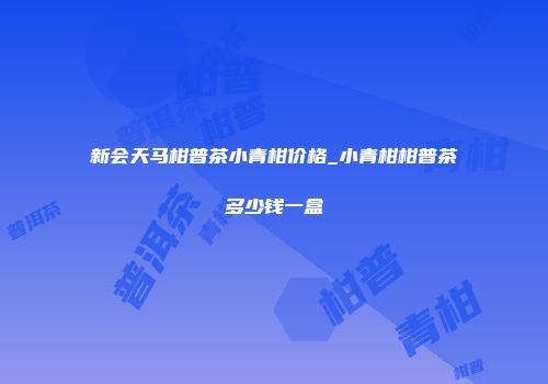 新会天马柑普茶小青柑价格_小青柑柑普茶多少钱一盒