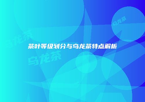 茶叶等级划分与乌龙茶特点解析