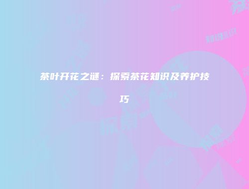 茶叶开花之谜：探索茶花知识及养护技巧