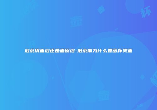 泡茶用壶泡还是盖碗泡-泡茶前为什么要暖杯烫壶
