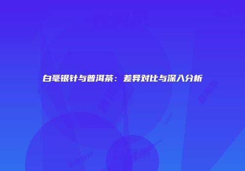 白毫银针与普洱茶：差异对比与深入分析
