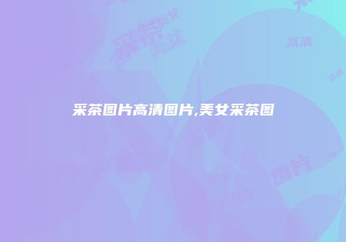 采茶图片高清图片,美女采茶图