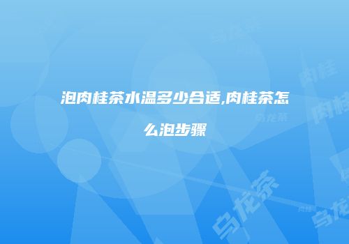 泡肉桂茶水温多少合适,肉桂茶怎么泡步骤