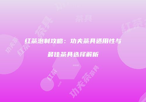 红茶泡制攻略：功夫茶具适用性与最佳茶具选择解析