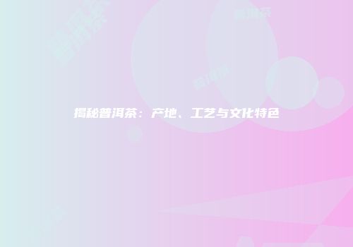 揭秘普洱茶：产地、工艺与文化特色