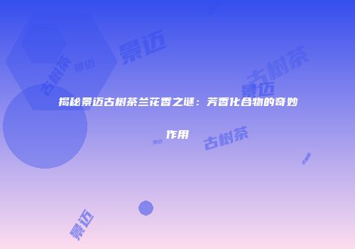 揭秘景迈古树茶兰花香之谜：芳香化合物的奇妙作用