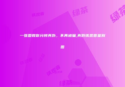 一张图教你分辨真伪，不再被骗,真假铁观音鉴别图