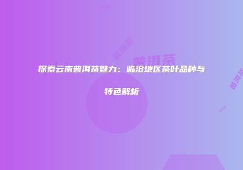 探索云南普洱茶魅力：临沧地区茶叶品种与特色解析