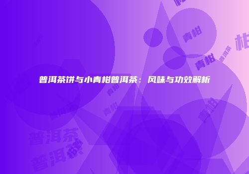 普洱茶饼与小青柑普洱茶：风味与功效解析