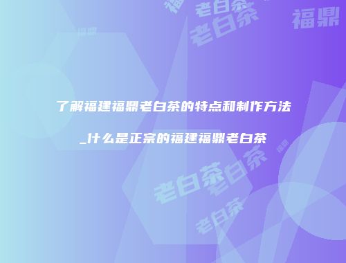 了解福建福鼎老白茶的特点和制作方法_什么是正宗的福建福鼎老白茶