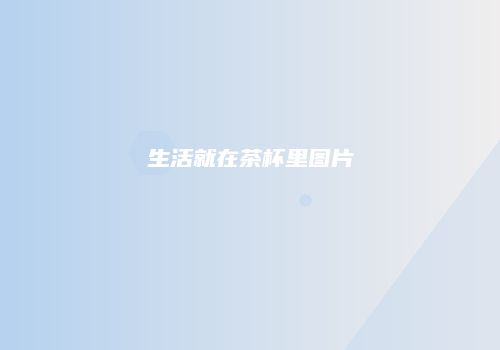 生活就在茶杯里图片