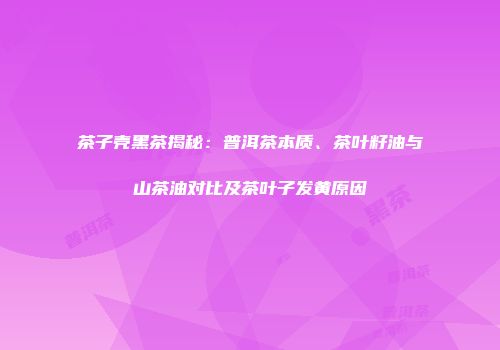 茶子壳黑茶揭秘：普洱茶本质、茶叶籽油与山茶油对比及茶叶子发黄原因