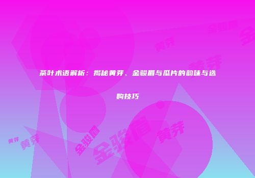 茶叶术语解析：揭秘黄芽、金骏眉与瓜片的韵味与选购技巧
