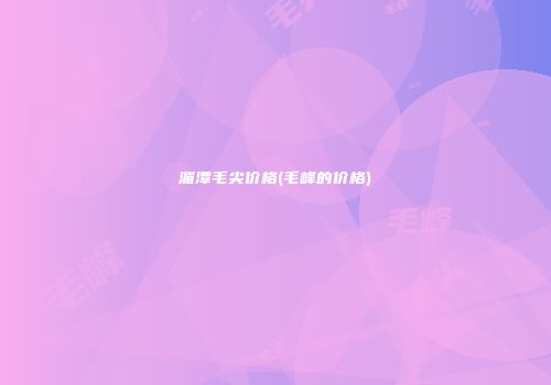 湄潭毛尖价格(毛峰的价格)