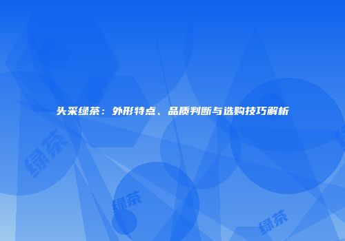 头采绿茶：外形特点、品质判断与选购技巧解析