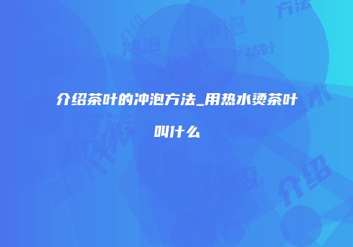 介绍茶叶的冲泡方法_用热水烫茶叶叫什么