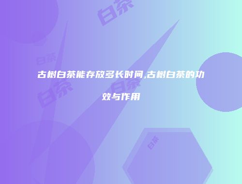 古树白茶能存放多长时间,古树白茶的功效与作用